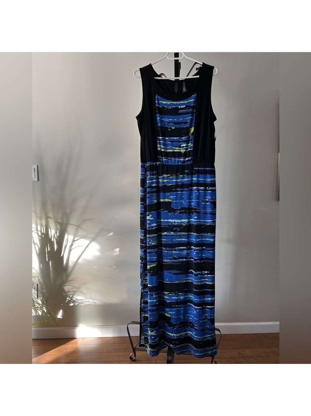 Andrew Marc New York Maxi Dress, Size Large, Colour Cornflower Blue.